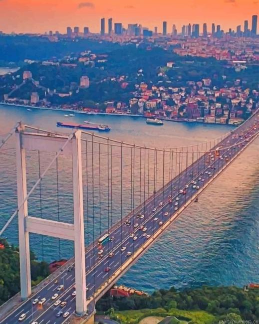 15 July Martyrs Bridge Istanbul Painting By Numberss.png