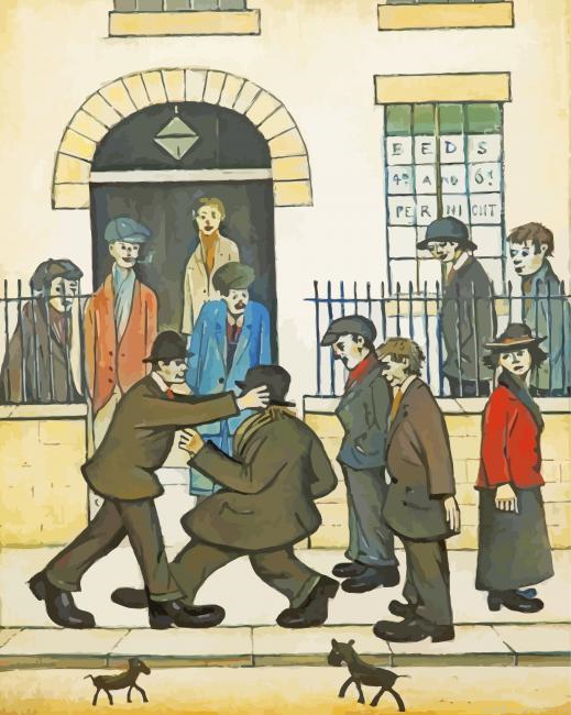 A Fight By Lowry Painting By Numberss.png