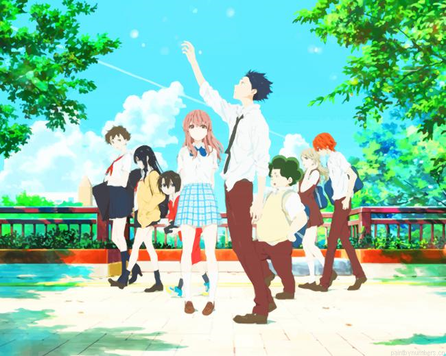 A Silent Voice Characters Animes Painting By Numberss.png