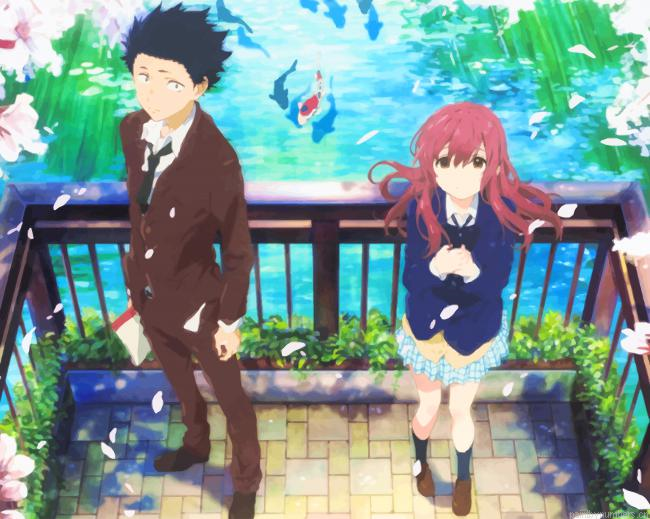 A Silent Voice Shoya And Shouko Animes Painting By Numberss.png