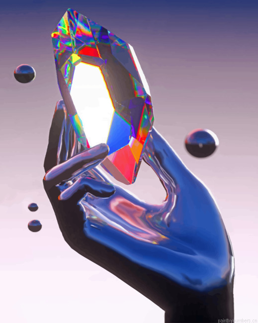 A Silver Hand Holds Crystal Painting By Numberss.png