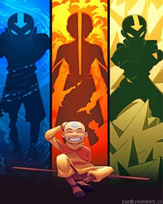 Aang Avatar The Last Airbender Painting By Numbers.png