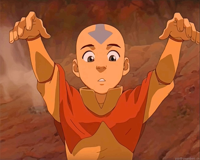 Aang The Last Airbender Animations Painting By Numberss.png