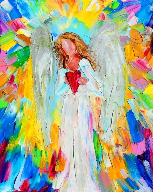 Abstract Angel Of Love Painting By Numberss.png