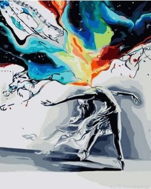 Abstract Ballet Dancer Painting By Numberss.png