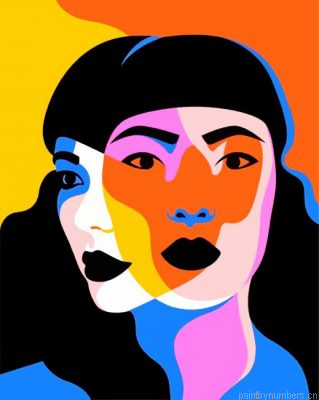 Abstract Colorful Girls Painting By Numbers.png
