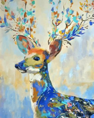 Abstract Deer Painting By Numbers.png