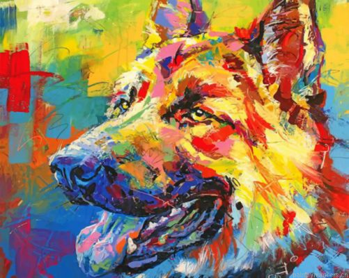 Abstract Dog Painting By Numbers.png