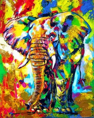 Abstract Elephant Painting By Numbers.png
