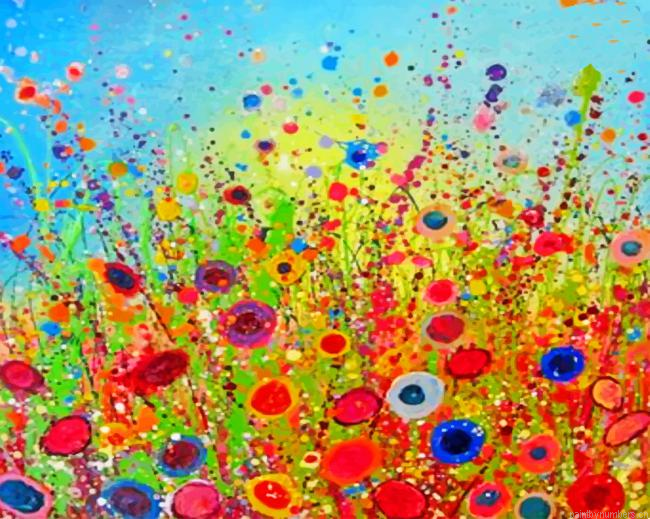 Abstract Flowers Painting By Numberss.png
