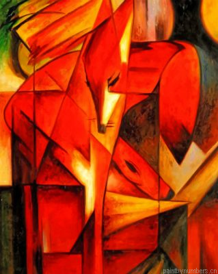 Abstract Foxes Painting By Numberss.png