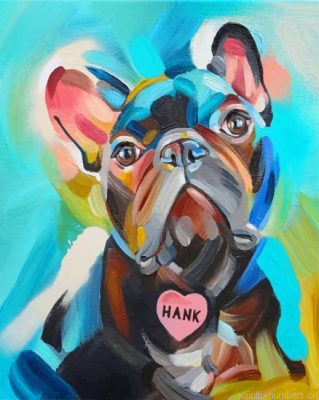Abstract French Bulldog Puppy Painting By Numbers.png