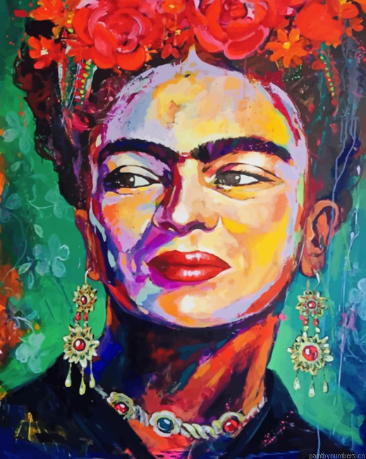 Abstract Frida Kahlo Painting By Numbers.png