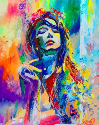 Abstract Girl Painting By Numbers.png