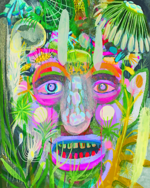 Abstract Heady Art Painting By Numbers.png