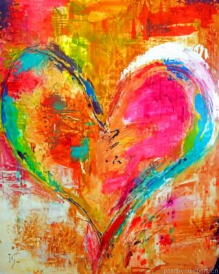 Abstract Heart Painting By Numbers.png
