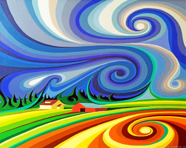 Abstract Landscape Painting By Numberss.png