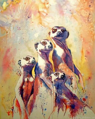 Abstract Meerkats Painting By Numbers.png