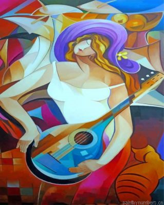 Abstract Musician Painting By Numbers.png