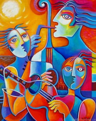 Abstract Musicians Painting By Numbers.png