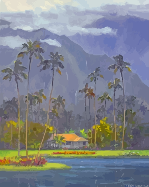 Abstract Rainy Landscape Painting By Numbers.png
