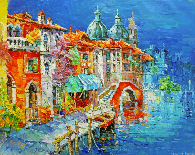 Abstract Venice Italy Painting By Numbers.png