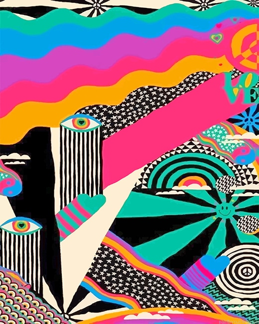 Abstract Weird Eyes Painting By Numbers.png