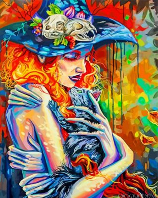 Abstract Witch Painting By Numbers.png