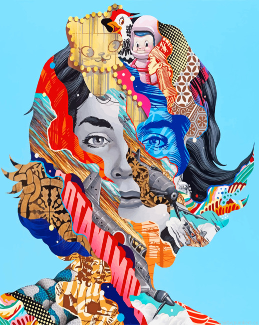 Abstract Woman Illustration Painting By Numbers.png