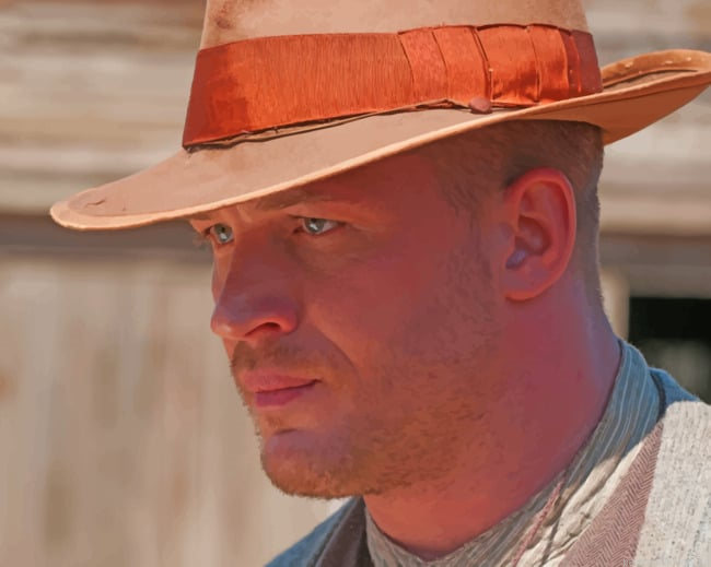 Actor Tom Hardy With Hat Painting By Numberss.png