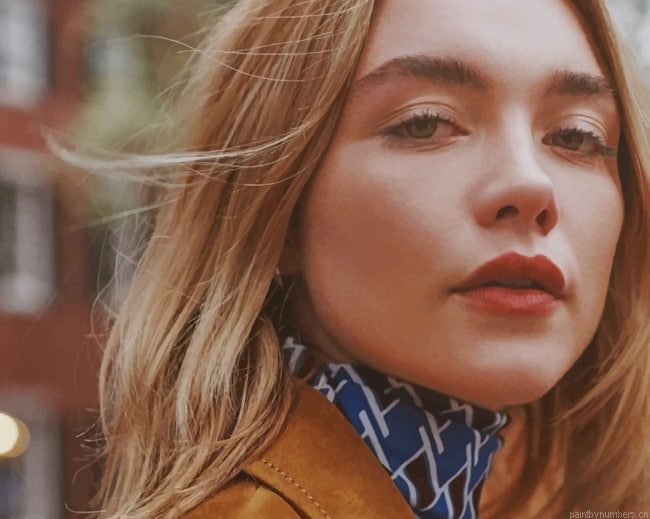 Actress Florence Pugh Painting By Numberss.png