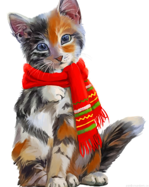Adorable Kitty Painting By Numbers.png