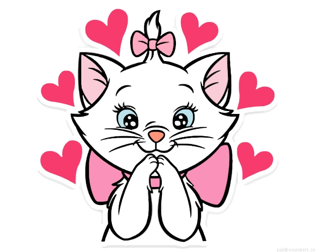 Adorable Marie Aristocats Painting By Numbers.png