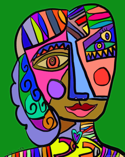 Aesthetic Abstract Face Painting By Numbers.png