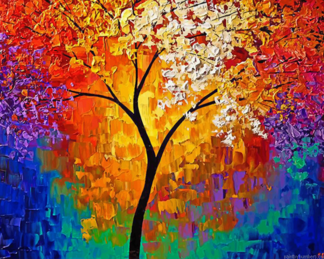 Aesthetic Abstract Tree Painting By Numbers.png