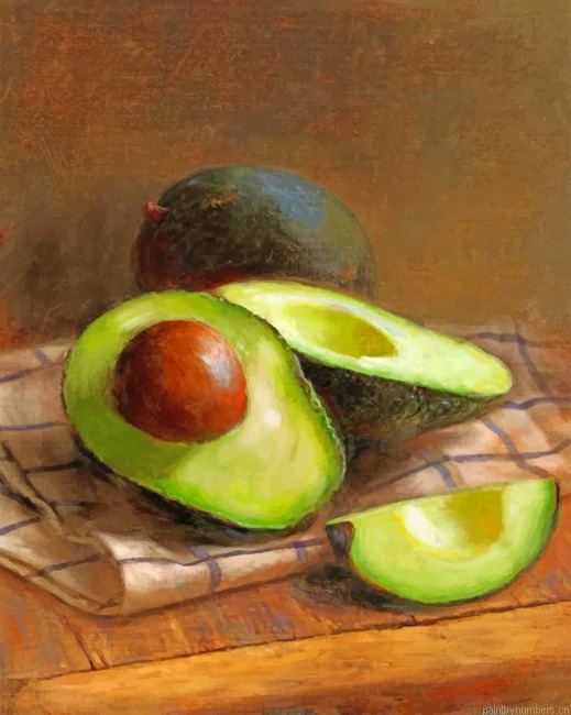 Aesthetic Avocado Painting By Numbers.png