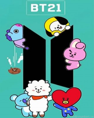 Aesthetic Bt21 Painting By Numbers.png