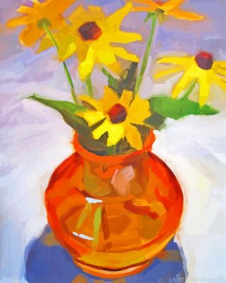 Aesthetic Black Eyed Susan Painting By Numbers.png