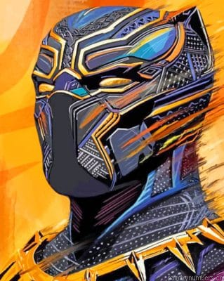 Aesthetic Black Panther Painting By Numberss.png