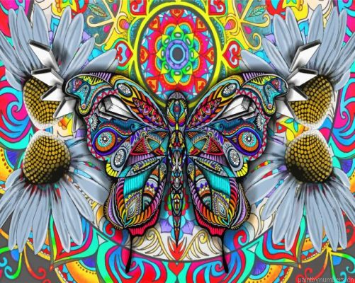 Aesthetic Bohemian Butterfly Painting By Numbers.png