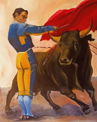 Aesthetic Bullfighter Painting By Numbers.png