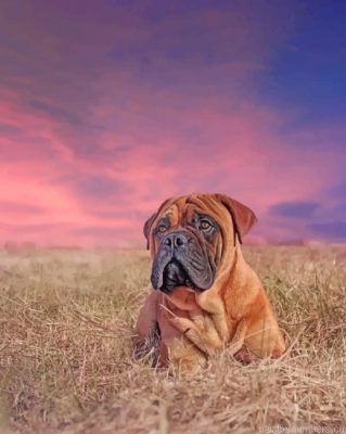 Aesthetic Bullmastiff Painting By Numbers.png