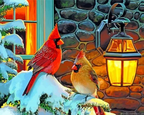 Aesthetic Cardinals Painting By Numbers.png