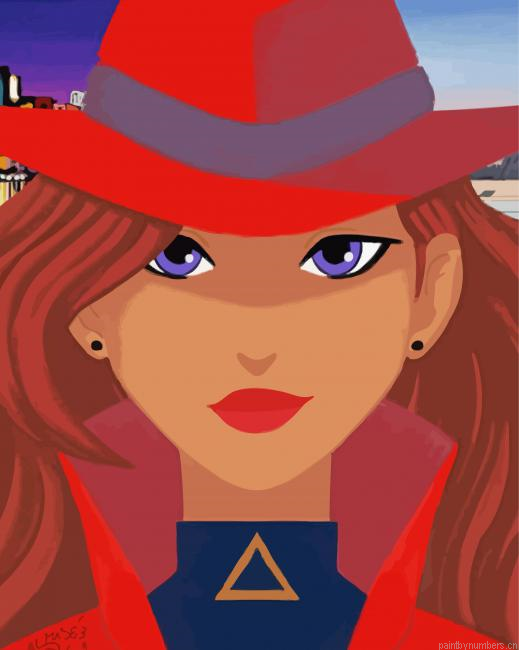 Aesthetic Carmen Sandiego Painting By Numberss.png