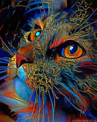 Aesthetic Cat Painting By Numbers.png