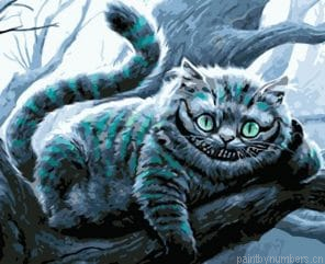 Aesthetic Cheshire Cat Cartoons And Animations Painting By Numberss.png