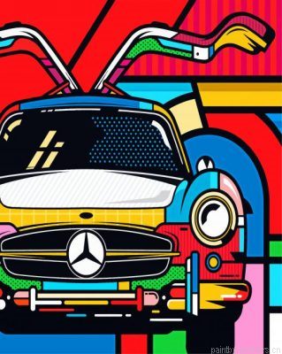 Aesthetic Colorful Car Painting By Numbers.png