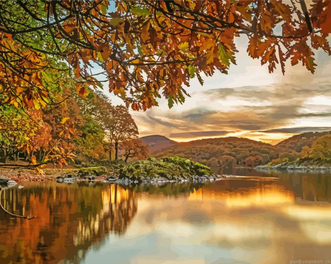 Aesthetic Coniston Water Painting By Numberss.png