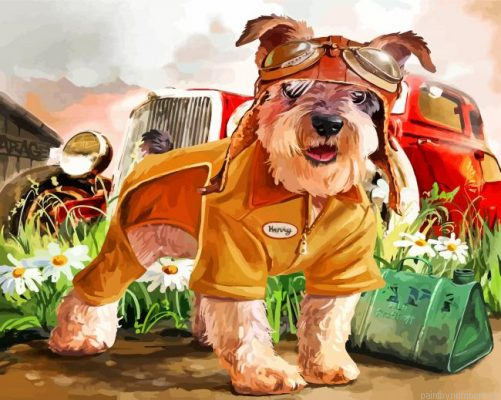 Aesthetic Cool Dog Painting By Numbers.png