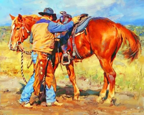 Aesthetic Cowboy Painting By Numbers.png